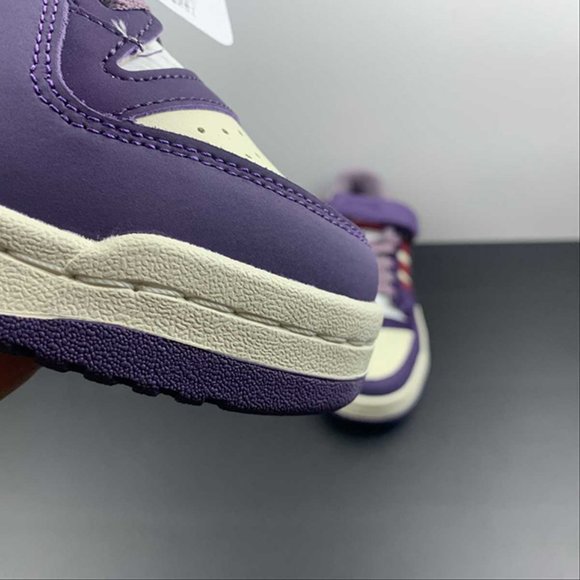 adidas Forum 84 Low Shoes Light Purple Red White Mens Sneakers - Picture 10 of 14